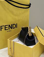 Fendi Nano First Charm Black Nappa Leather 11.5x5.5x10cm - 6