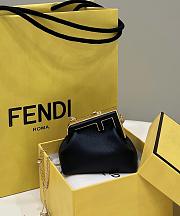 Fendi Nano First Charm Black Nappa Leather 11.5x5.5x10cm - 3