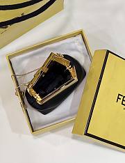 Fendi Nano First Charm Black Nappa Leather 11.5x5.5x10cm - 2