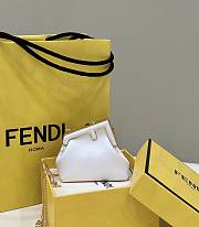 Fendi Nano First Charm White Nappa Leather 11.5x5.5x10cm - 4