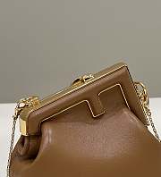 Fendi Nano First Charm Brown Nappa Leather 11.5x5.5x10cm - 6