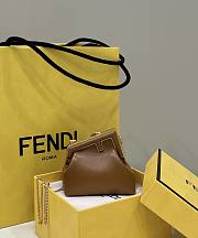 Fendi Nano First Charm Brown Nappa Leather 11.5x5.5x10cm - 5