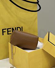 Fendi Nano First Charm Brown Nappa Leather 11.5x5.5x10cm - 2