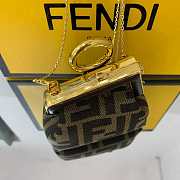 Fendi Nano First Charm FF Nappa Leather 11.5x5.5x10cm - 3