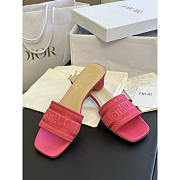 Dior Dway Heeled Slide Rani Pink 3.5cm - 5