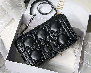 Dior Caro CD Black Size 25.5 x 15 x 8 cm