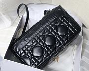 Dior Caro Black Macrocannage Calfskin 28x17x9cm - 2