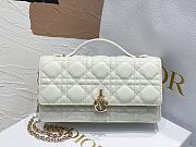 Dior Mini Miss Bag Cannage Lambskin White 21 x 11.5 x 4.5 cm - 1