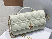 Dior Mini Miss Bag Cannage Lambskin White 21 x 11.5 x 4.5 cm - 2