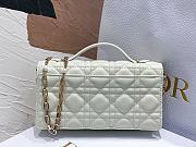 Dior Mini Miss Bag Cannage Lambskin White 21 x 11.5 x 4.5 cm - 3