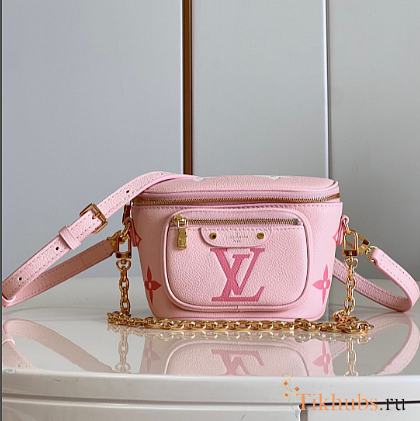 Louis Vuitton LV Mini Bumbag Monogram Pink 17 x 12 x 9.5 cm - 1