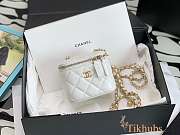 Chanel Vanity Box White Bag 8.5x11x7cm - 1