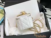 Chanel Vanity Box White Bag 8.5x11x7cm - 4