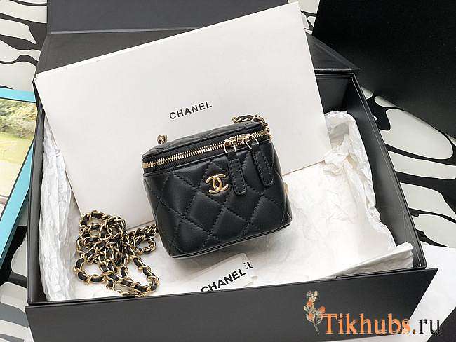 Chanel Vanity Box Black Bag 8.5x11x7cm - 1