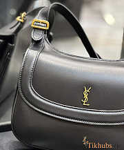 YSL Charlie Medium Shoulder Bag In Smooth Leather Black 23x17x4cm - 3