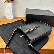 YSL LE 5 À 7 Mini Vertical Shiny Leather Black 13x20x4cm - 3