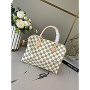 Louis Vuitton LV Speedy Handbag Damier White 25 Bag 25x19x15cm - 4