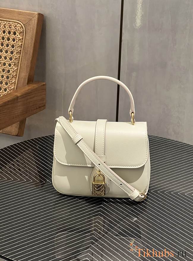 Celine Mini Tabou Smooth Calfskin Limestone 16x12x6cm - 1