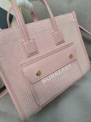 Burberry Mini Freya Tote Pink 23 x 8 x 19cm - 6