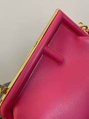 Fendi First Small Fuchsia Leather Bag 26x18x9.5cm - 6