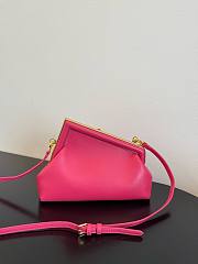 Fendi First Small Fuchsia Leather Bag 26x18x9.5cm - 5