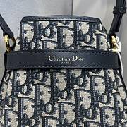 Dior Medium C'est Bag Blue Oblique Jacquard 24 x 10 x 24.5 cm - 2