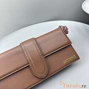 Jacquemus Le Bambino long Ficiu Strand Strap Brown 26x14cm - 3