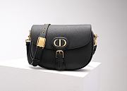 Dior Medium Bobby Bag Black Gold Grained Calfskin 22 x 17 x 6 cm - 1