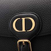 Dior Medium Bobby Bag Black Gold Grained Calfskin 22 x 17 x 6 cm - 2