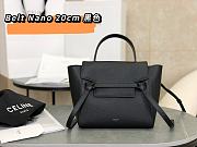 Celine Nano Belt Bag Grained Calfskin Black 20x20x10cm - 1