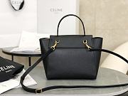 Celine Nano Belt Bag Grained Calfskin Black 20x20x10cm - 3