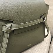 Celine Nano Belt Bag Grained Calfskin Khaki 20x20x10cm - 2