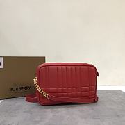 Burberry Small Lola Camera Bag Red 24 x 6 x 15 cm - 5