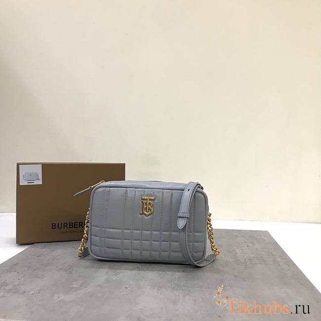 Burberry Small Lola Camera Bag Grey 24 x 6 x 15 cm - 1