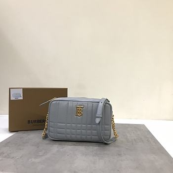 Burberry Small Lola Camera Bag Grey 24 x 6 x 15 cm