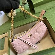 Gucci GG Matelasse Handbag Light Pink 25x15x8cm - 6