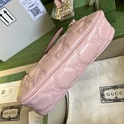 Gucci GG Matelasse Handbag Light Pink 25x15x8cm - 5