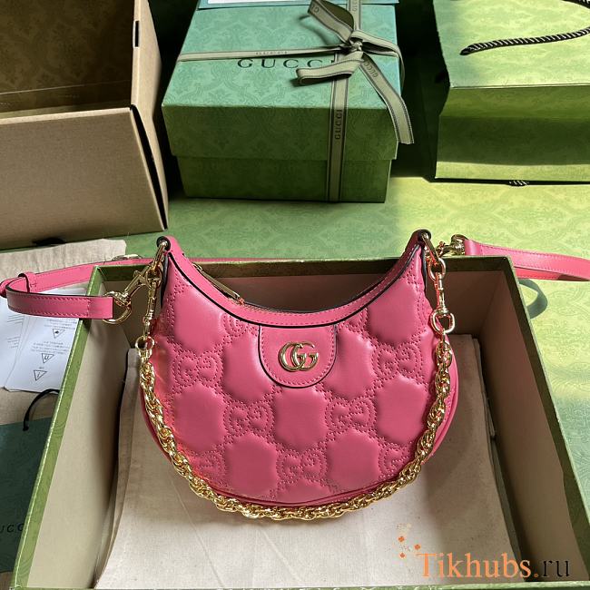 Gucci GG Matelasse Mini Bag Pink 21cm - 1