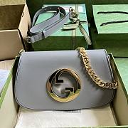 Gucci Blondie Shoulder Bag Grey 28x16x4cm - 1