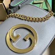 Gucci Blondie Shoulder Bag Grey 28x16x4cm - 3