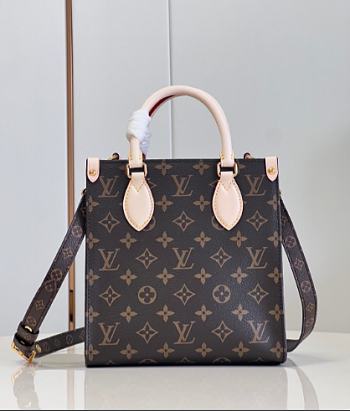 Louis Vuitton LV Sac Plat BB Monogram 21.5x22x9cm