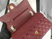 Chanel Flap Bag Caviar in Wine Red 25cm with Gold Hardware - 5