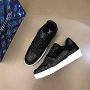 Louis Vuitton LV Black Monogram Trainer Sneaker - 5