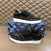 Louis Vuitton LV Black Monogram Trainer Sneaker - 3