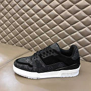 Louis Vuitton LV Black Monogram Trainer Sneaker - 2