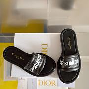 Dior Every-D Slide Black Embossed Lambskin - 2