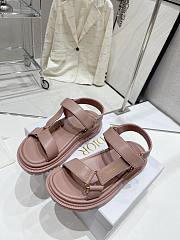 Dior D-Wave Sandal Powder Pink Lambskin  - 1