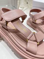 Dior D-Wave Sandal Powder Pink Lambskin  - 4