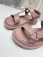 Dior D-Wave Sandal Powder Pink Lambskin  - 2