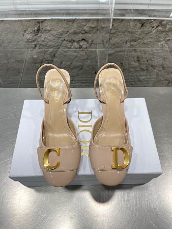 Dior C'est Slingback Pump Nude Patent Calfskin 